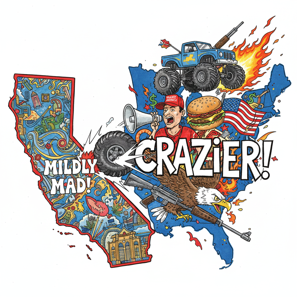 Illustration created by Joe Mathews with Google Gemini