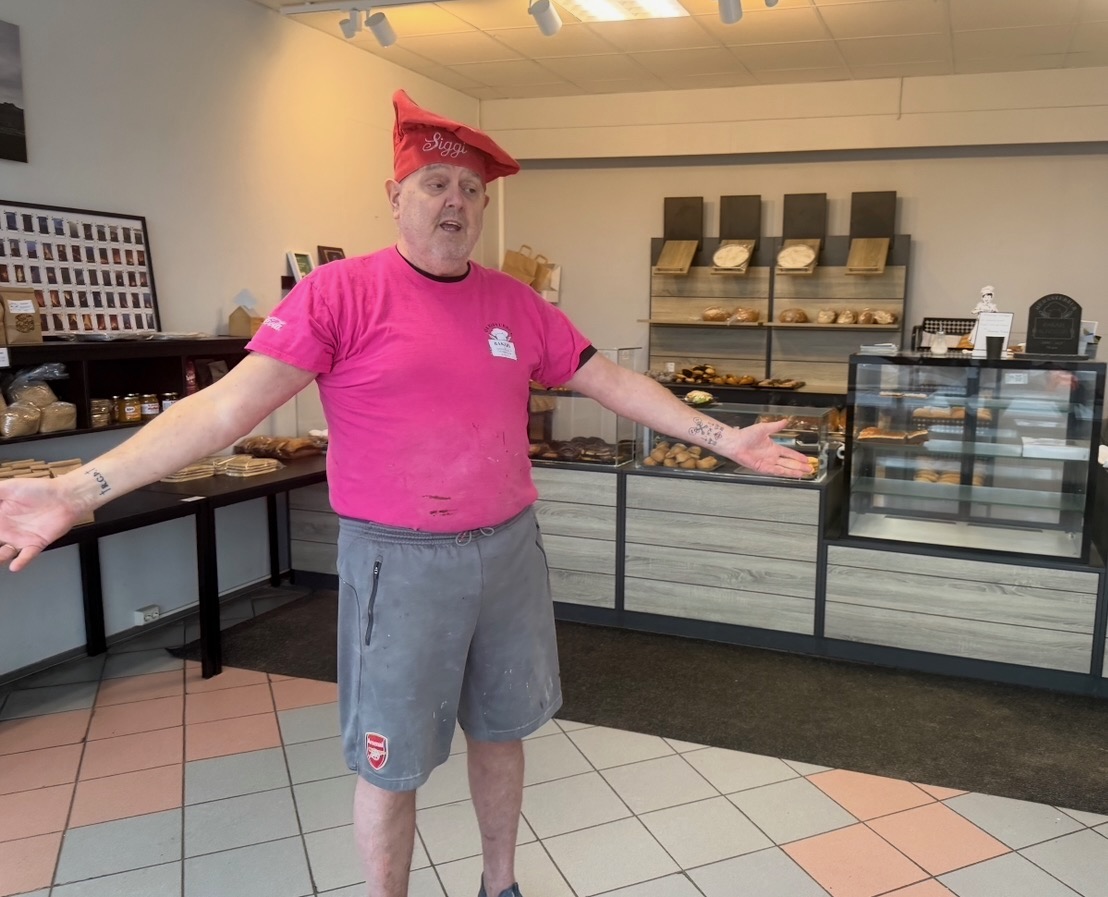 Sigurdur Enoksson has been the town's main baker since the early 1990s
