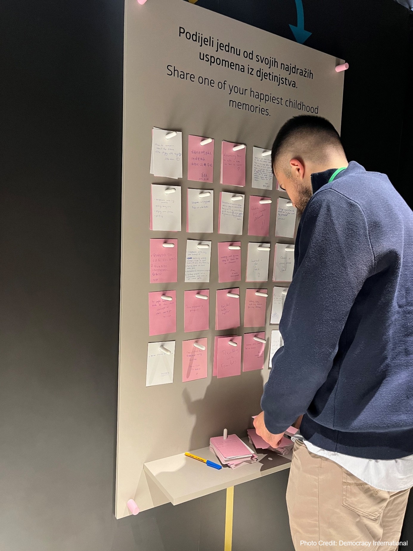 Photo of Interactive part of the museum visit – sharing and reminding yourself of your own childhood memories 