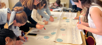 Students working on the Wartburg Declaration 2025