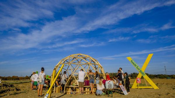 Our European Public Sphere Dome at Camp For Future, Hambacher Forst