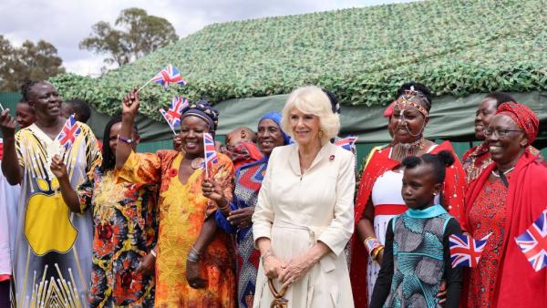 Queen Camilla visit to Kariokor Catholic and War Cemetery.