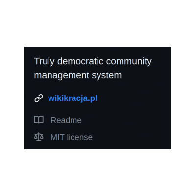 Truly democratic community management system