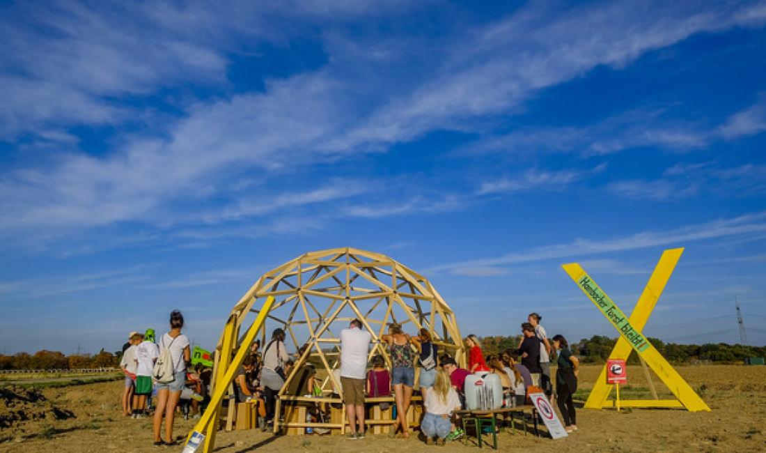 Our Dome at Camp for Future, Hambacher Forst, Germany