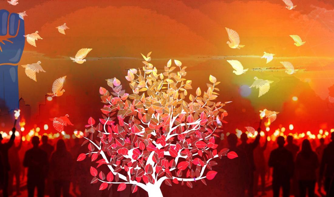Photo illustration via Asia Democracy Chronicles