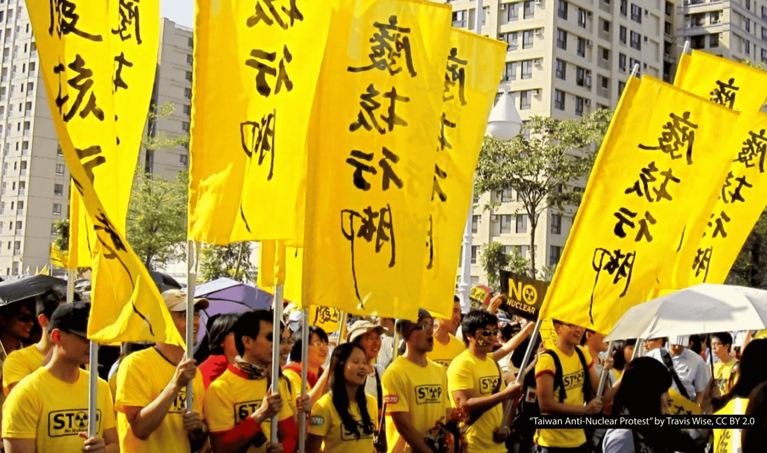 Image of Taiwanese protesters
