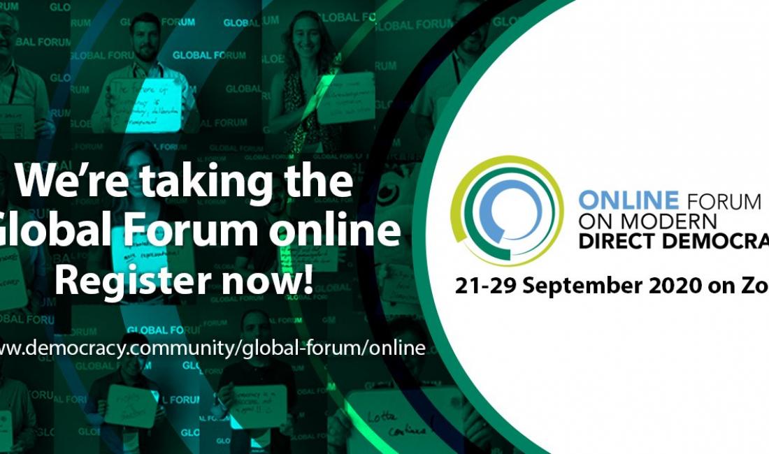 The Global Forum on Modern Direct Democracy goes online International