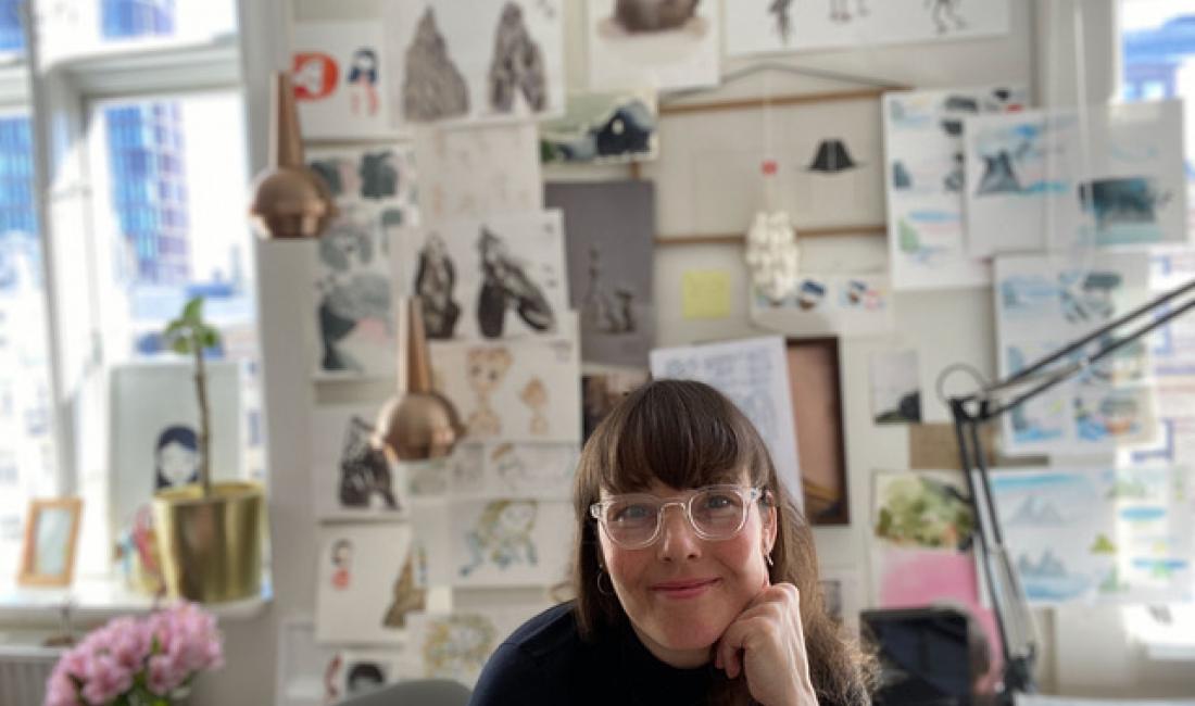 Photo of the artist Lena Nicolajsen provided by the artist