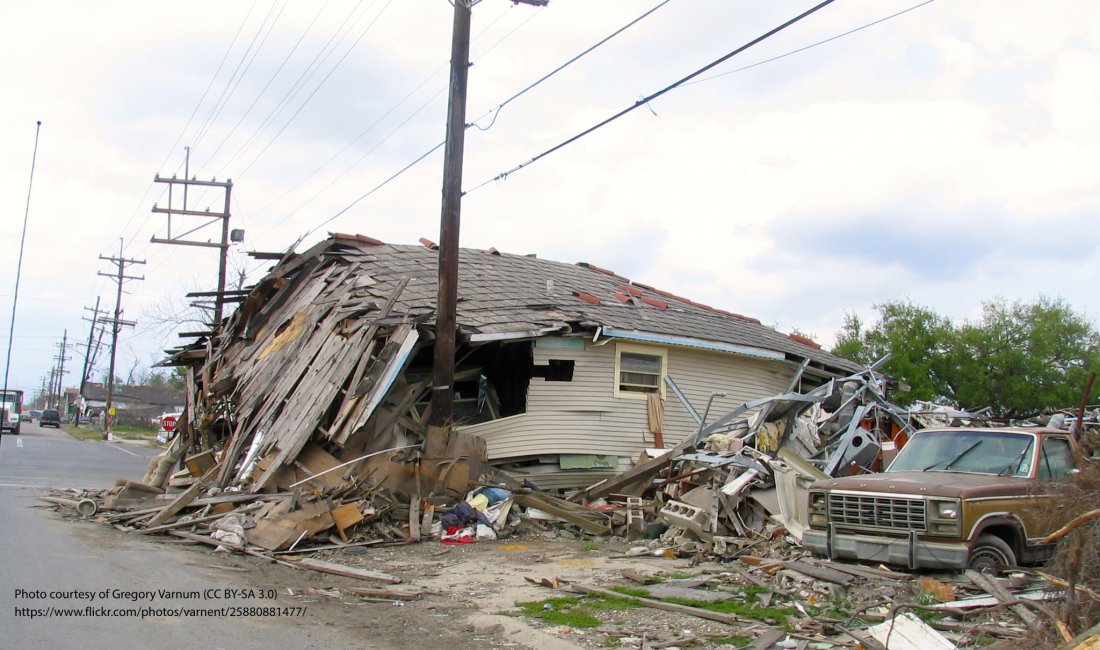 Hurricane Katrina aftermath.