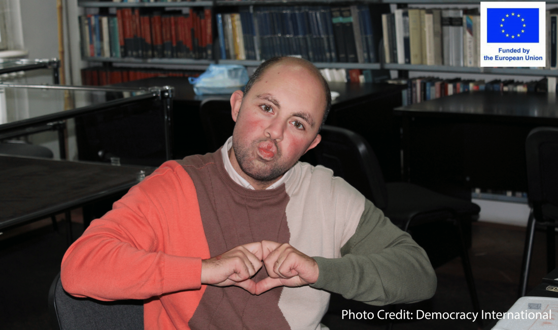Blog author making a heart shape with his hands