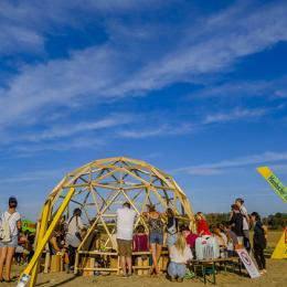 Our Dome at Camp for Future, Hambacher Forst, Germany