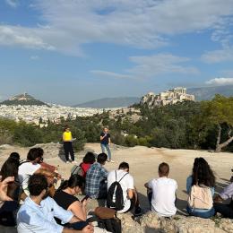 The first gathering of the People's Assembly in Athens, Sept. 27 (photo by Joe Mathews)