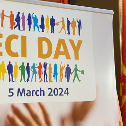 Photo courtesy of Democracy International team, ECI Day 2024