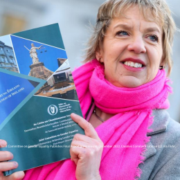 Photo courtesy of Houses of the Oireachtas Joint Committee on Gender Equality Publishes Final Report press release, December 2022. Creative Commons License 2.0. Via Flickr, https://www.flickr.com/photos/oireachtas/