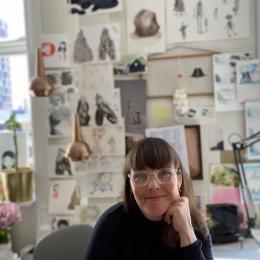 Photo of the artist Lena Nicolajsen provided by the artist